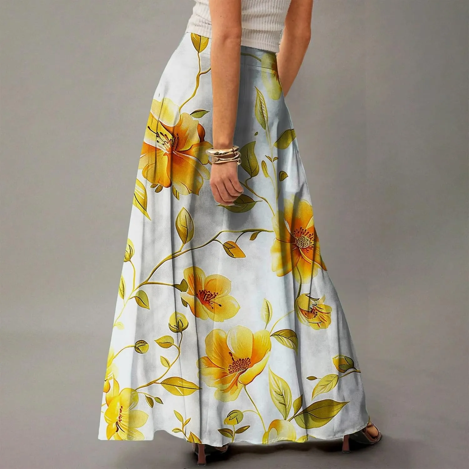 Boho Skirts for Women, Vacation Beach Casual Elegantes Summer Womens Skirts