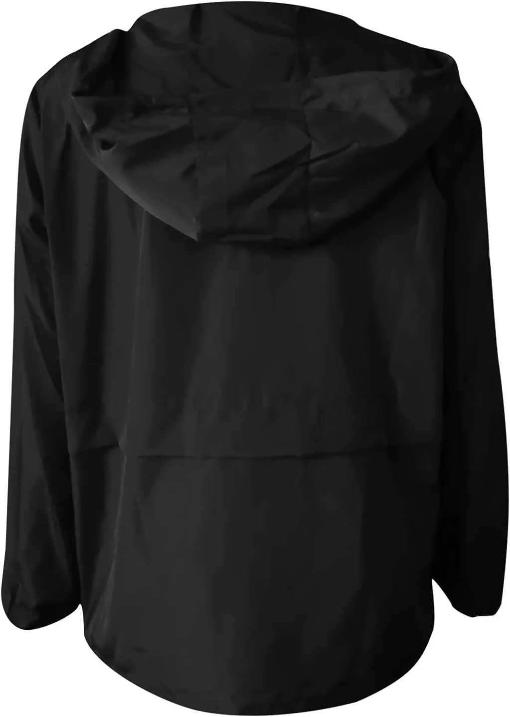 Cdiecer Women's Rain Jacket Plus Size Hooded Raincoat Waterproof Windbreaker Sunscreen Jacket Hiking Zipper Hoodie