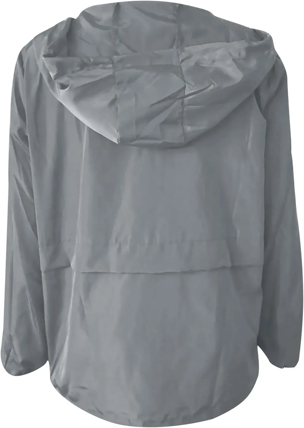 Cdiecer Women's Rain Jacket Plus Size Hooded Raincoat Waterproof Windbreaker Sunscreen Jacket Hiking Zipper Hoodie