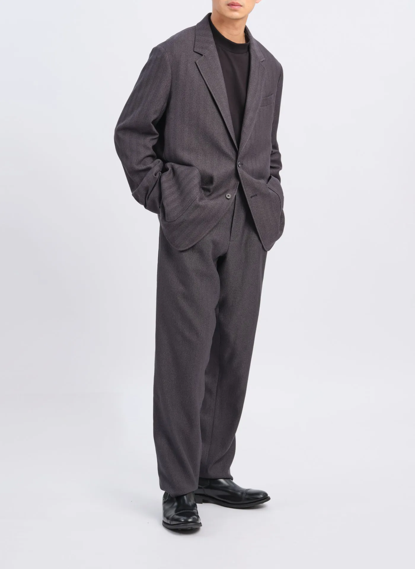 Lanatec Polyester Single Breasted Soft Blazer
