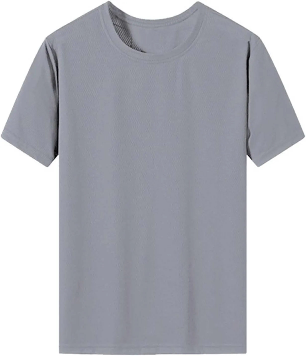 Mens Compression Shirts Short Sleeve Solid Breathable Moisture Wicking Basketball Training Tops Loose Fit Summer Sport Tees