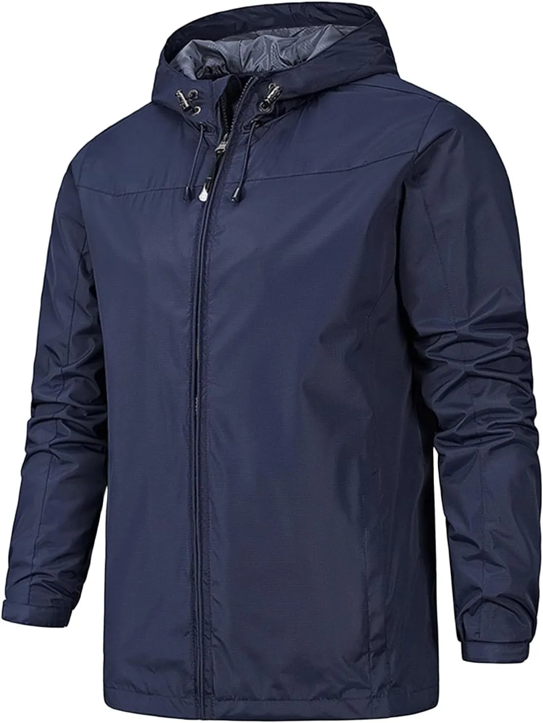 Men's Lightweight Softshell Jacket Hiking Windbreaker Jackets Hooded Waterproof Windproof Raincoat Outdoor Coat Unisex