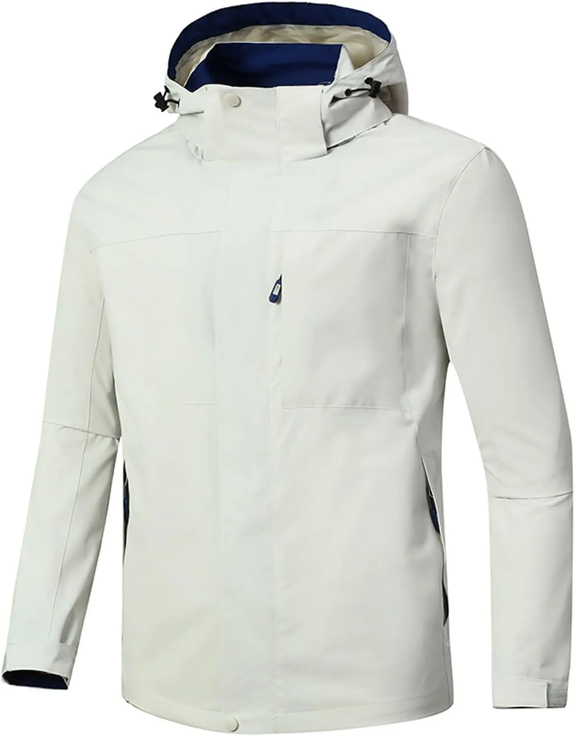 Men's Softshell Military Jacket With Hood, Windproof and Water Repellent Outdoor Lightweight Fall Winter Coat Outwear