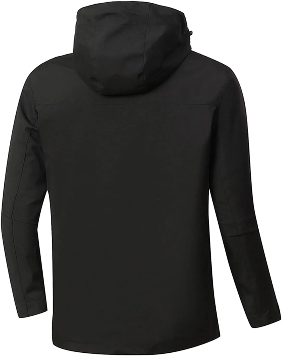 Men's Softshell Military Jacket With Hood, Windproof and Water Repellent Outdoor Lightweight Fall Winter Coat Outwear