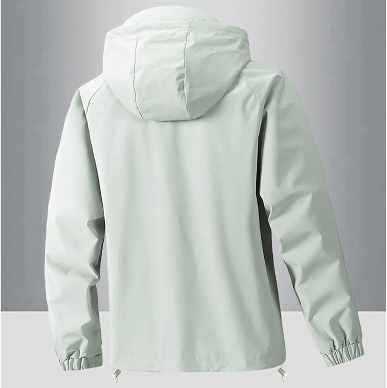 Rain Coat Men Lightweight Bomber Jacket Windproof Hooded Casual Baseball Hiking Windbreaker Outdoors Fall Raincoat Top