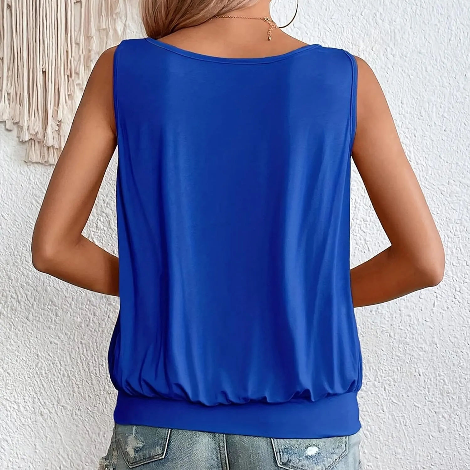 Spaghetti Strap Tank Top for Women Fashion Workout Tanks for Women Scoop Neck Athletic Sports Sleeve T-Shirts Tank