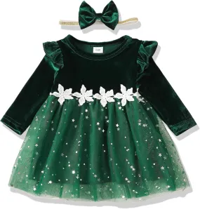 Toddler Baby Girl Dress Infant Girl Clothes Outfits Tulle Dresses Princess Wedding Dress for Baby Girls 3M to 3 Year