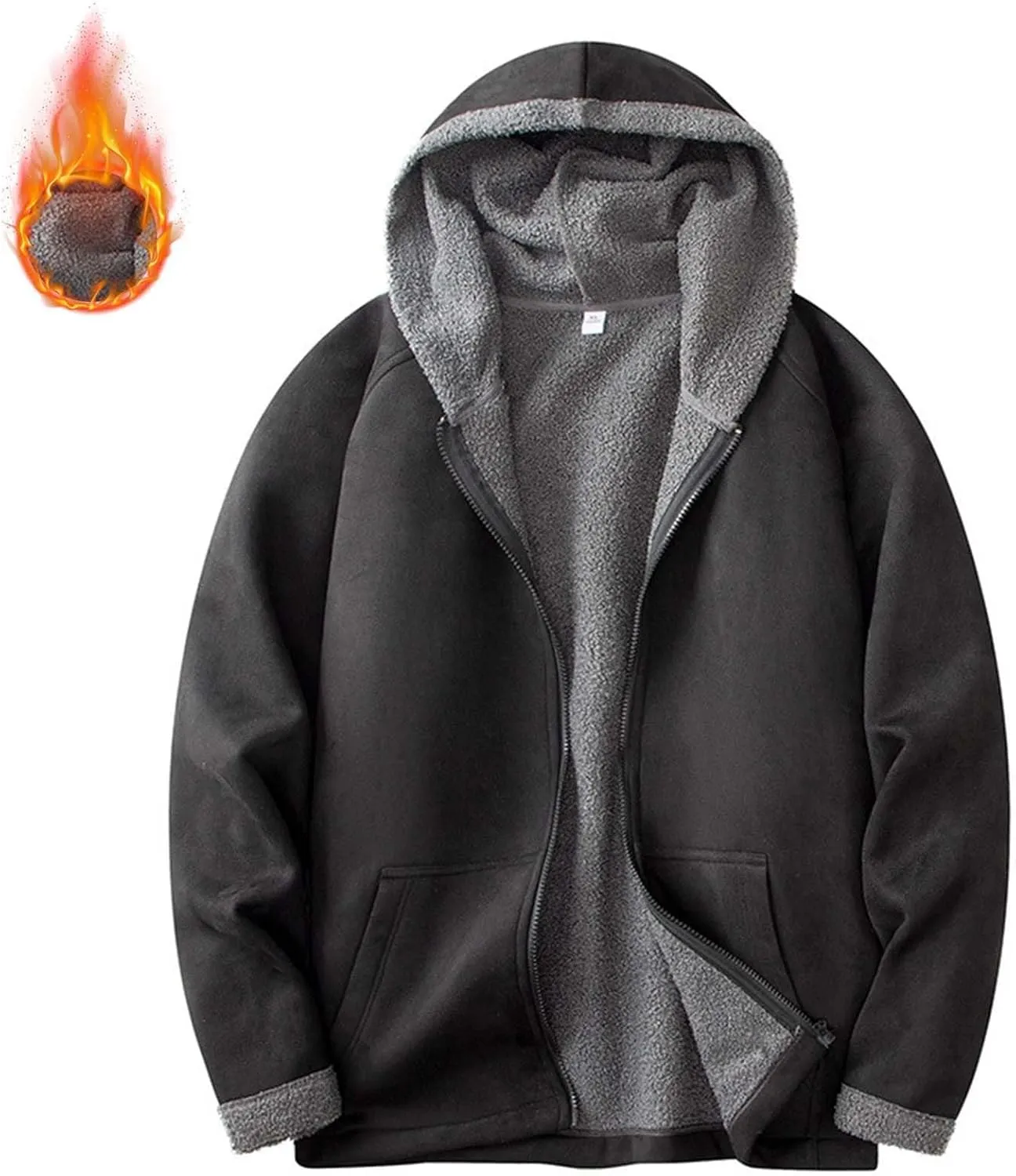 Trench Coat Men Single Breasted Peacoat Warm Sweater Cardigan Coat Windbreaker Single Breasted Winter Coat Water