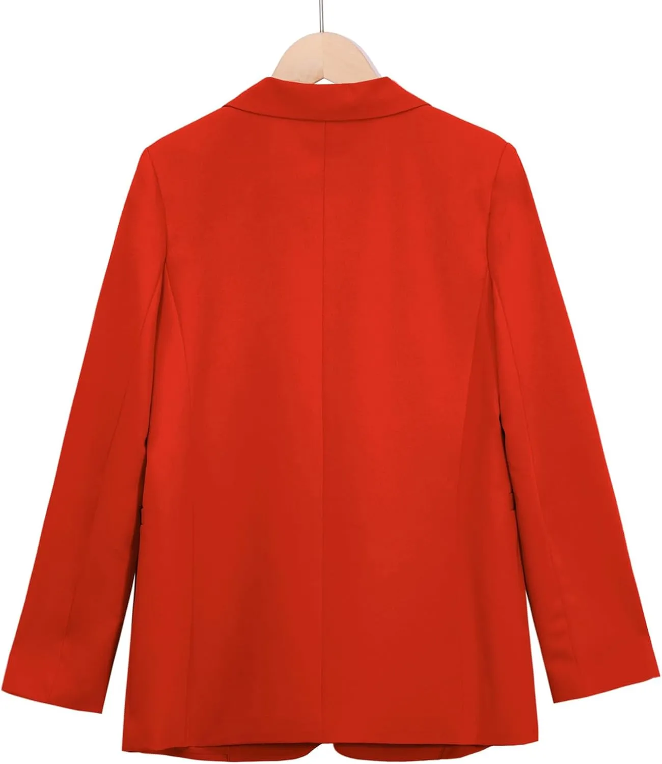 Womens Open Front Blazers Long Sleeve Casual Button Work Office Blazer Jacket Dressy Business Outfits