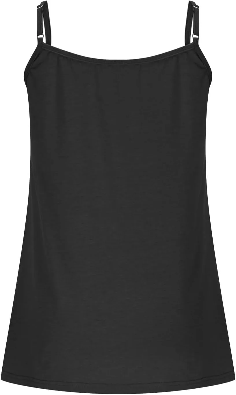 Xiaojmake Women Silk Satin Tank Tops Plus Size 2025 V Neck Adjustable Spaghetti Strap Sleeveless Camisole Summer Basic Shirt